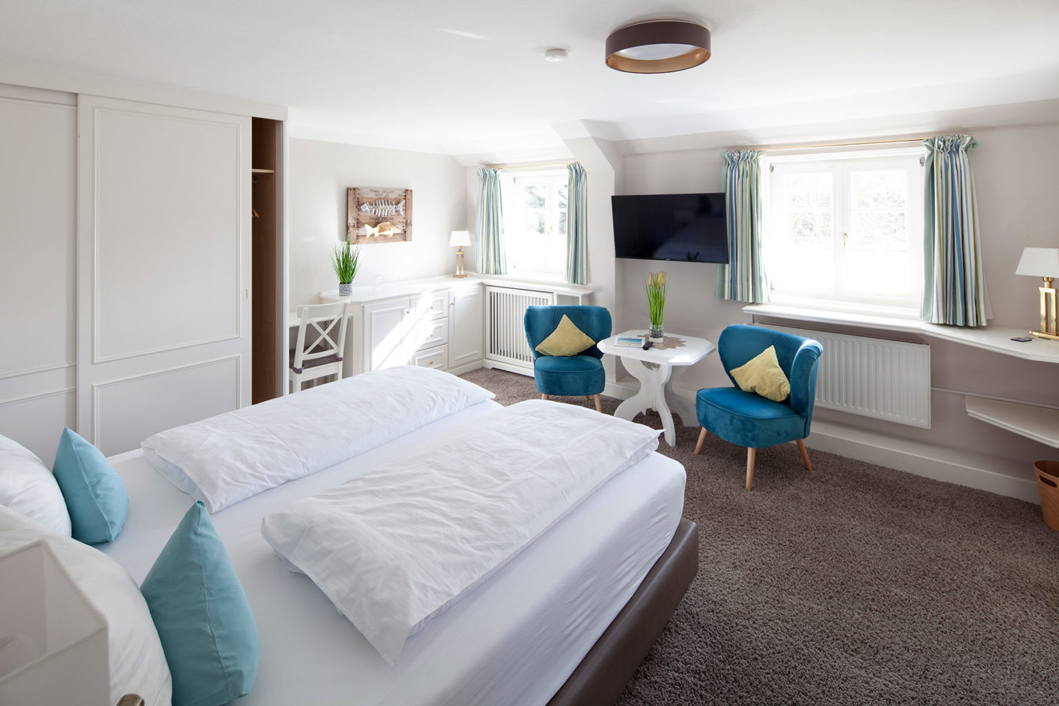 Doppelzimmer Wenningstedt - Wohn-Schlafraum - Perspektive 1