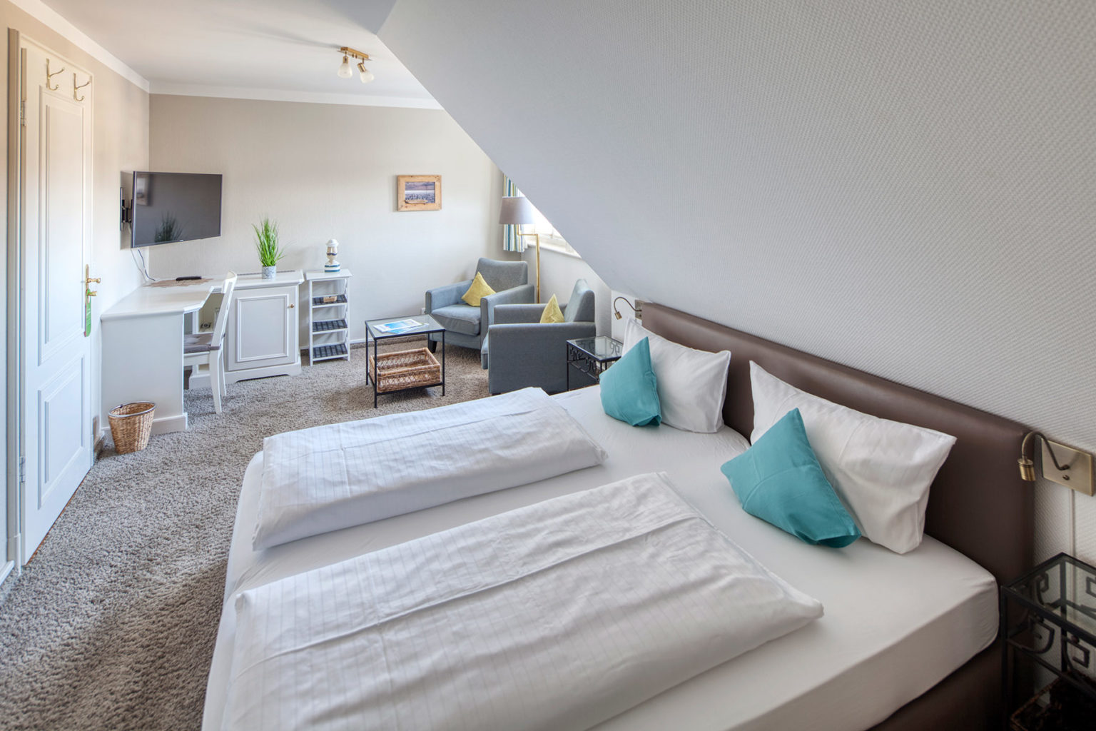 Doppelzimmer Munkmarsch - Wohn-Schlafraum - Ansicht 1